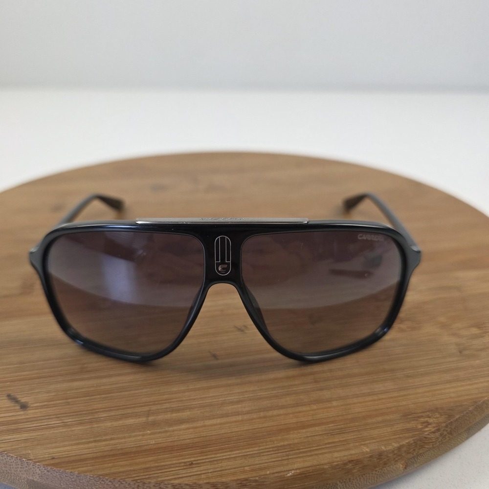 Carrera 6016/S Sunglasses Mens 62-11-140 Black Gray Gradient Oversized Aviator